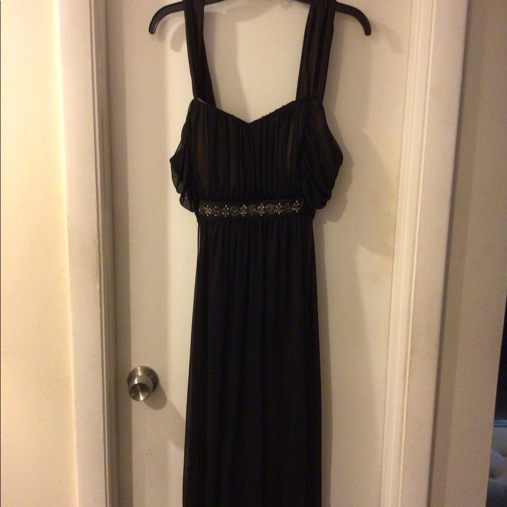 Connected appeal black dress